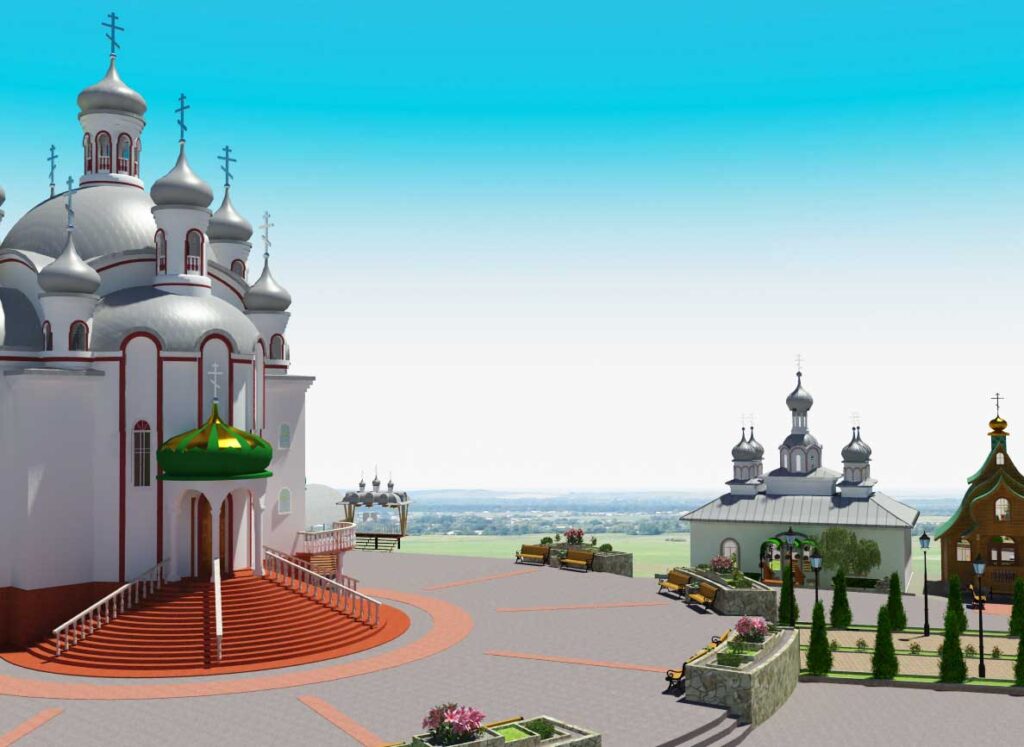 Ландшафтний дизайн і територія монастиря